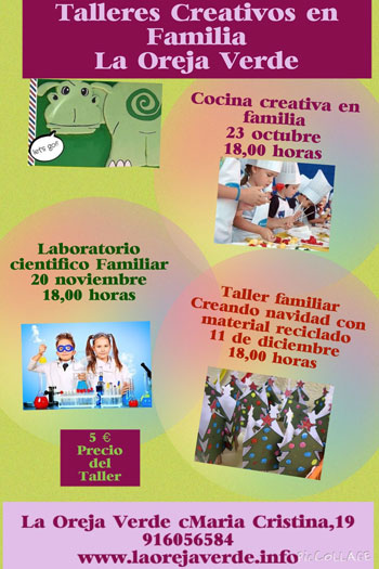 talleres creativos en familia